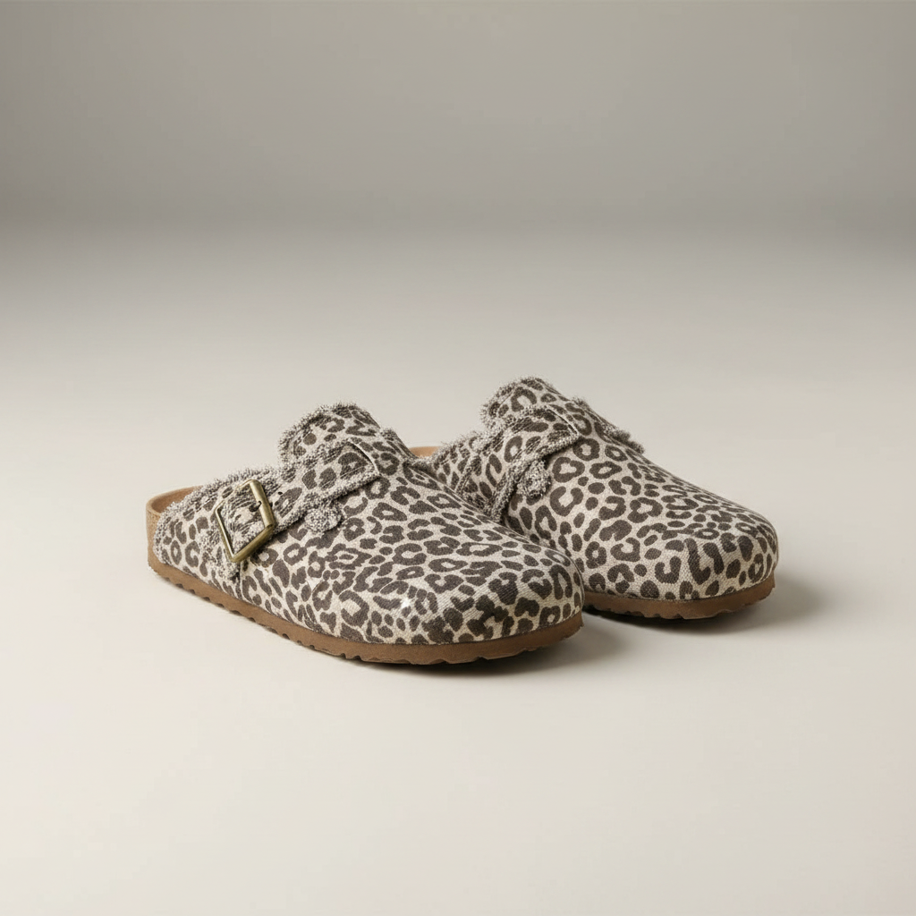 Flat Heel Round Toe Canvas Loafer Women's Vintage Clogs